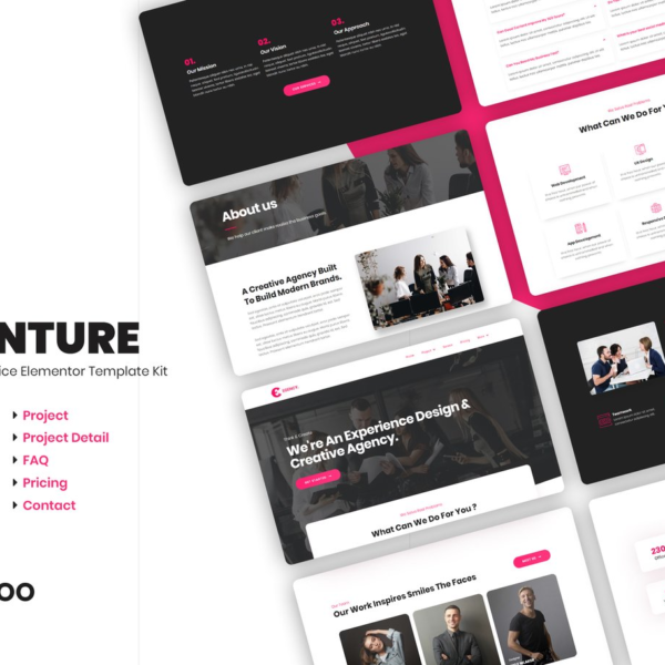 Agenture Digital Agency and Startup Elementor Template Kit Download