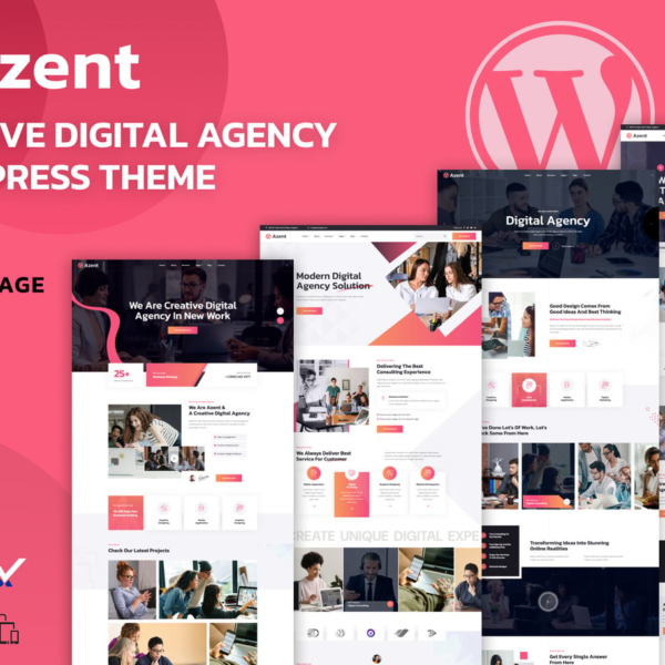 Azent Creative Digital Agency WordPress Theme Download