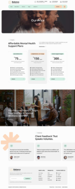Balance Mental Health Clinic Elementor Template Kit Download