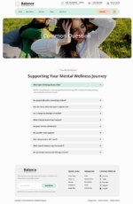 Balance Mental Health Clinic Elementor Template Kit Download