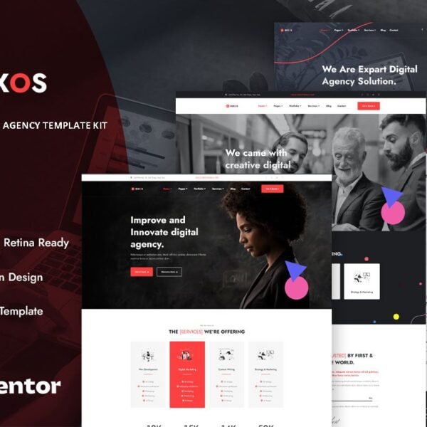 Bixos Business and Digital Agency Template Kit Download