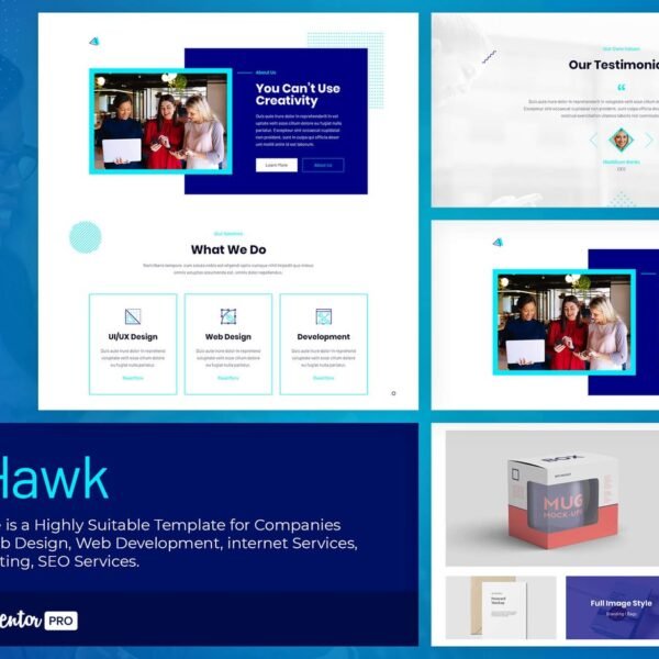 BizHawk Corporate Agency Elementor Template Kit Download