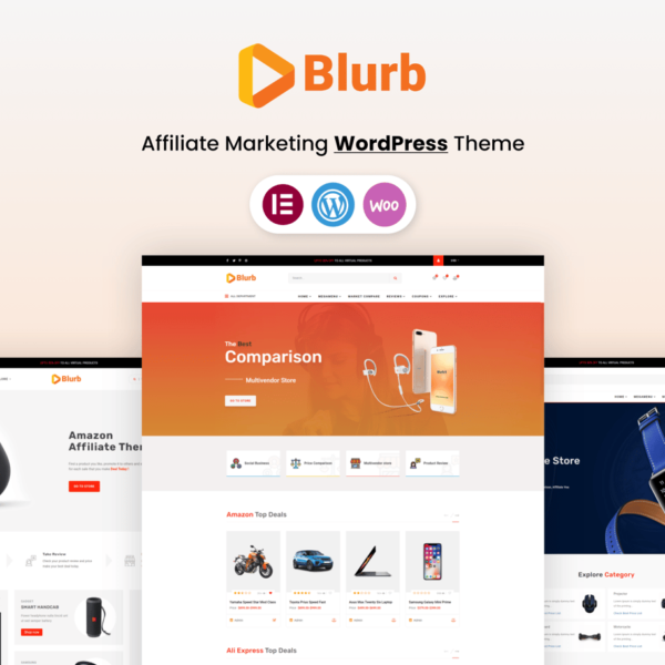 Blurb Affiliate Marketing WordPress Theme Download