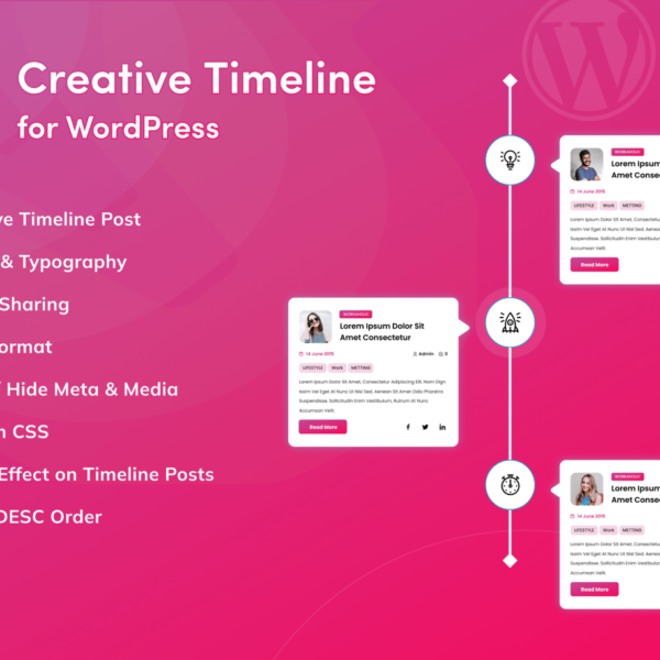 Creative Timeline for WordPress