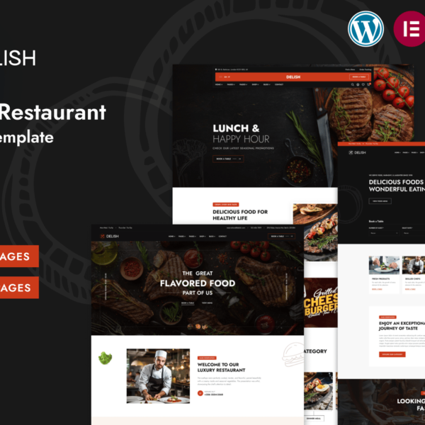 Delish Restaurant and Cafe WordPress Theme Download