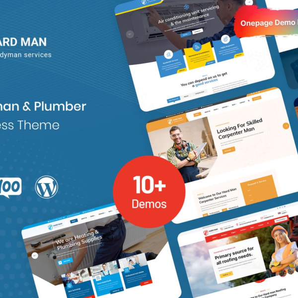 Hardman Handyman and Plumber WordPress Theme Download