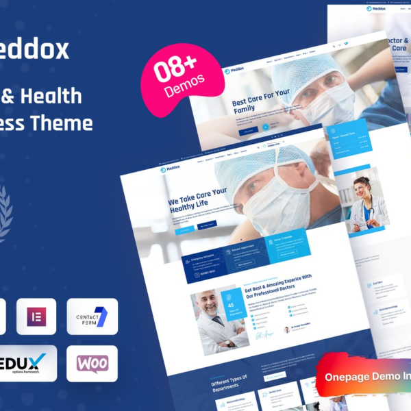 Meddox Medical and Health WordPress Theme Download