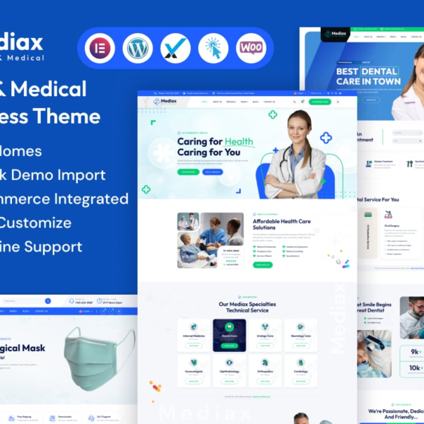 Mediax Health and Medical WordPress Theme Download