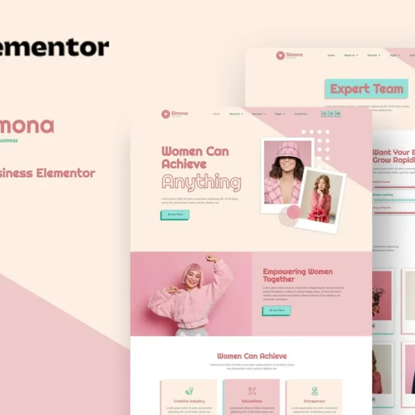 Simona - Feminine Business Elementor Template Kit