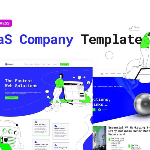 Sitech SaaS Company Elementor Pro Template Kit