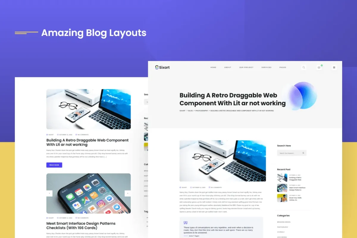 Sixart Digital Agency WordPress Theme