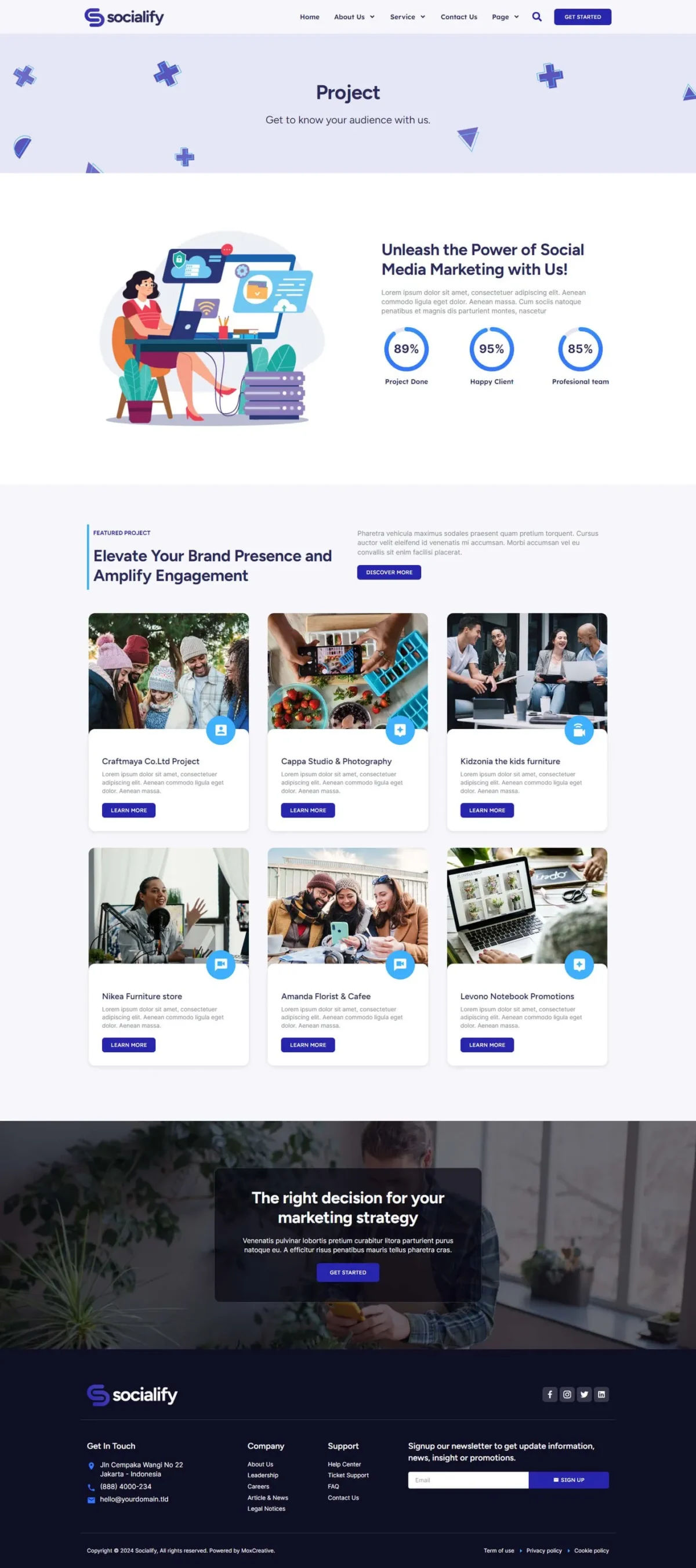 Socialify Social Media Marketing Agency Elementor Pro Template Kit