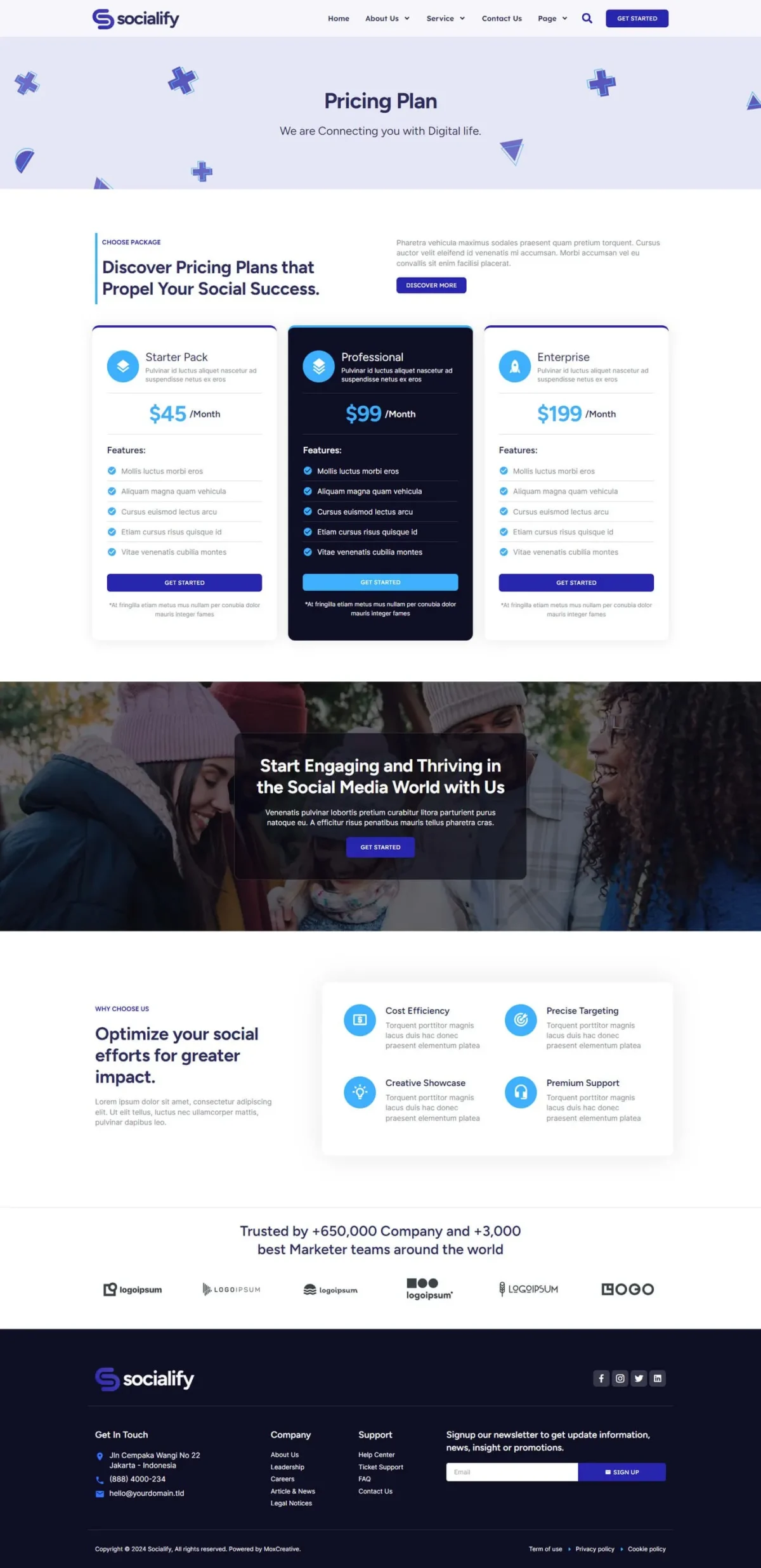 Socialify Social Media Marketing Agency Elementor Pro Template Kit