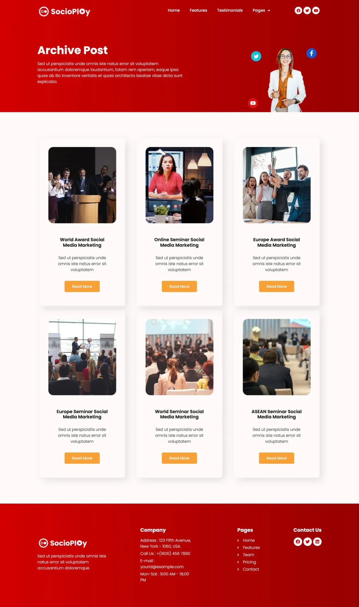 Socioplay Social Media Marketing Elementor Template Kit