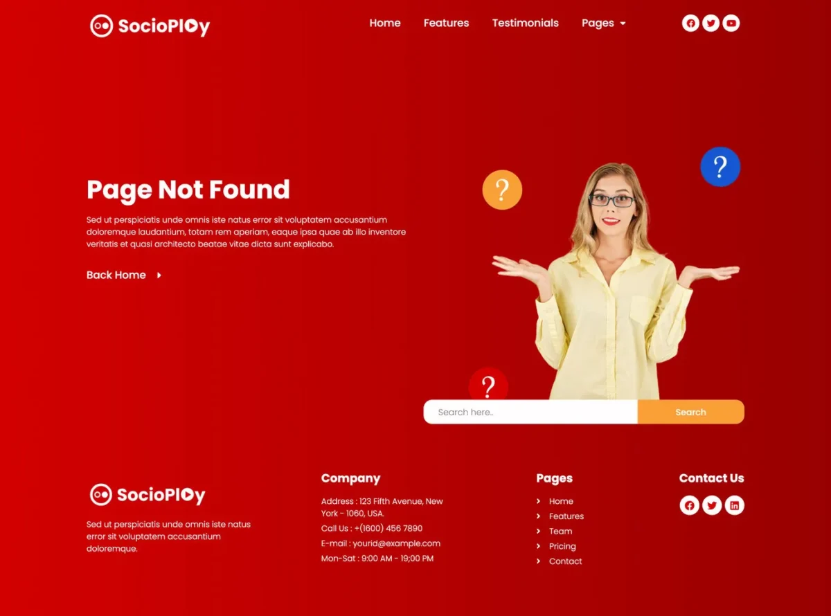 Socioplay Social Media Marketing Elementor Template Kit