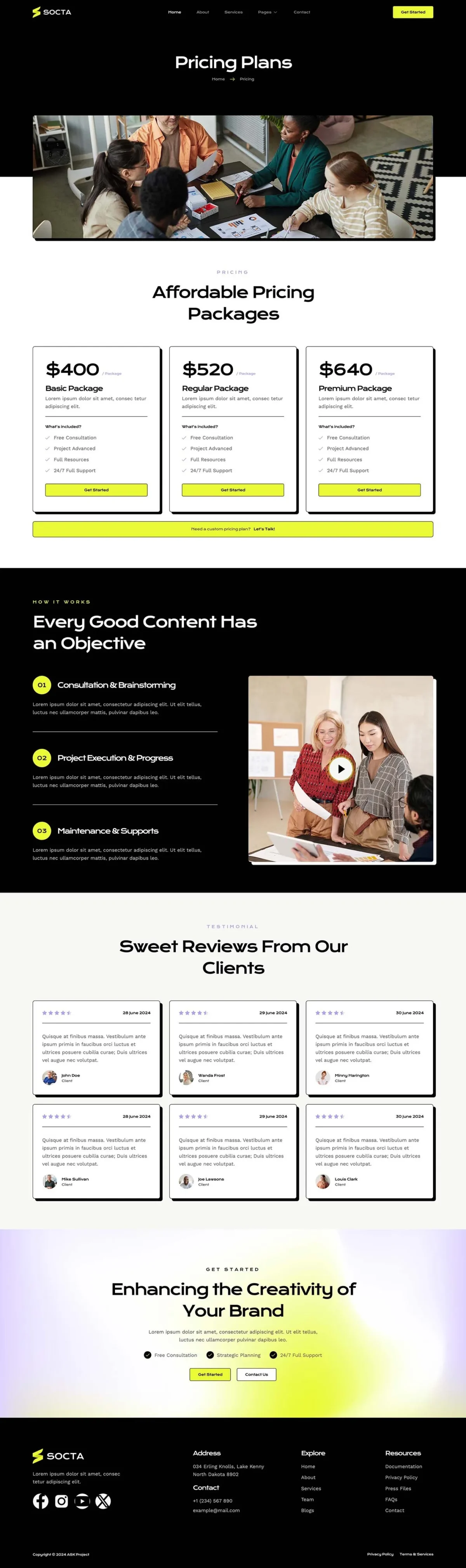 Socta Social Media Marketing Agency Elementor Template Kit