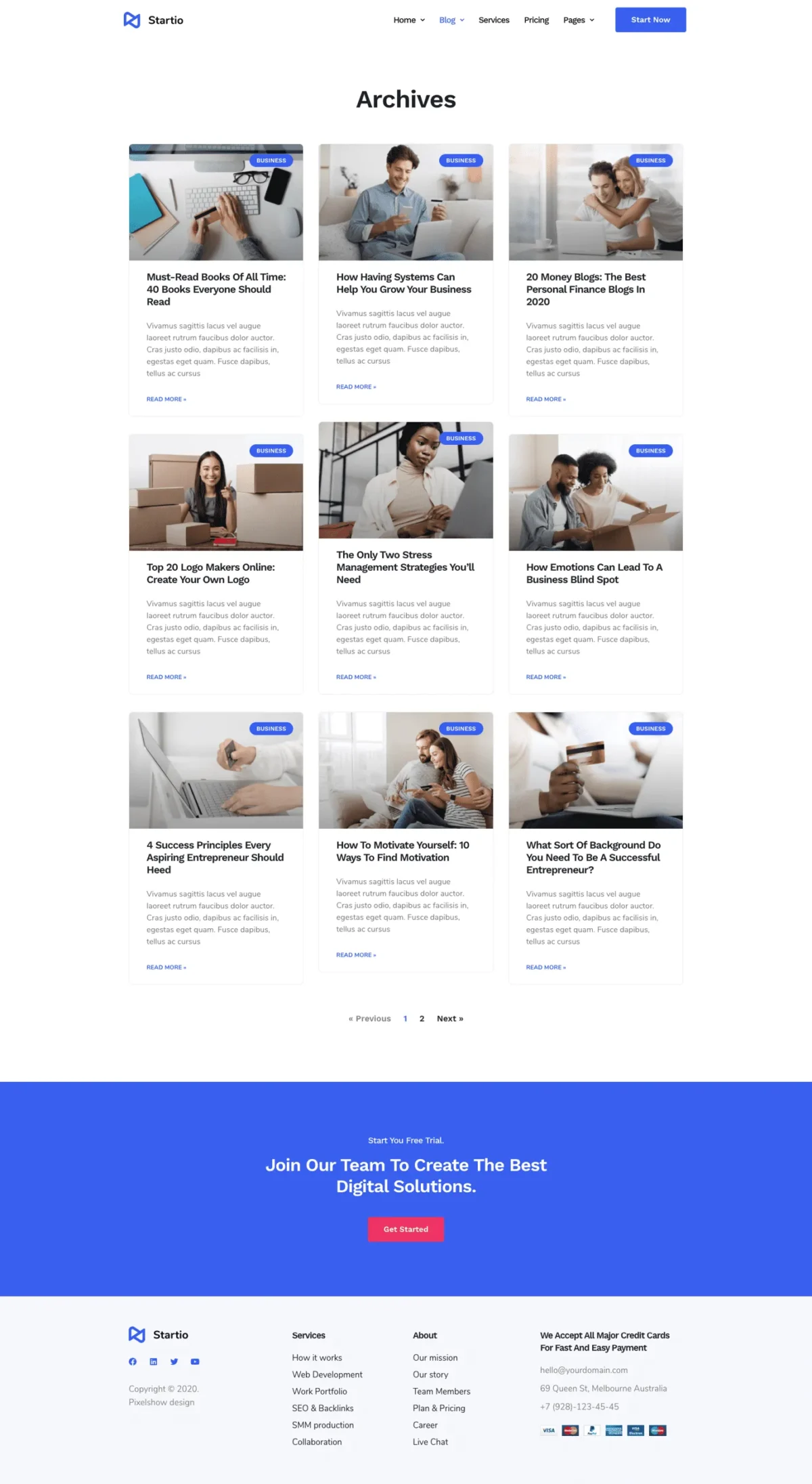 Startio Saas & Digital Agency Elementor Template Kit