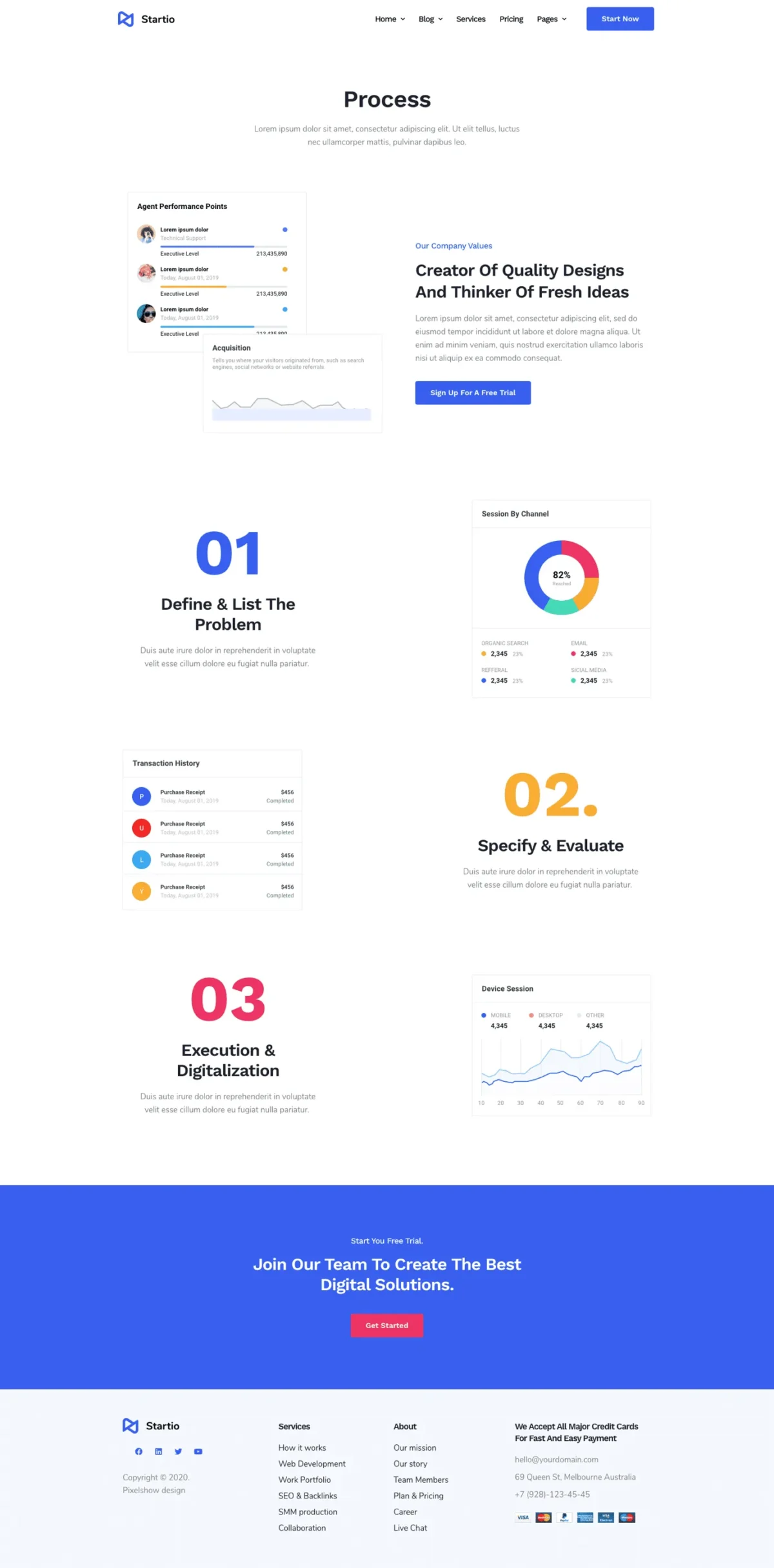 Startio Saas & Digital Agency Elementor Template Kit