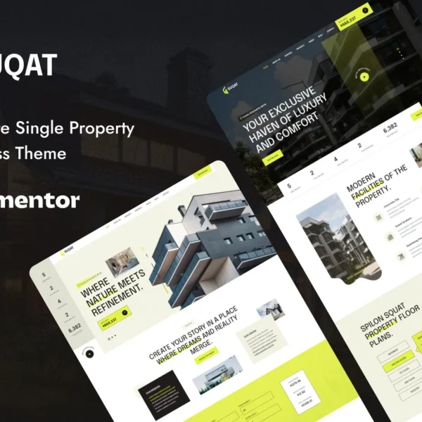 Suqat Single Property WordPress Theme