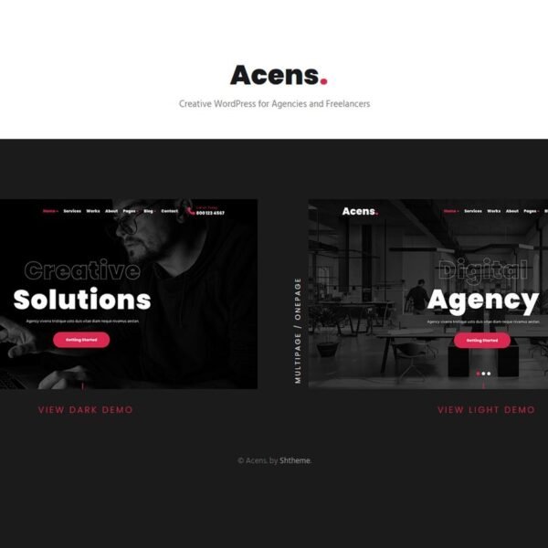 Acens Creative Agencies WordPress Theme Download  