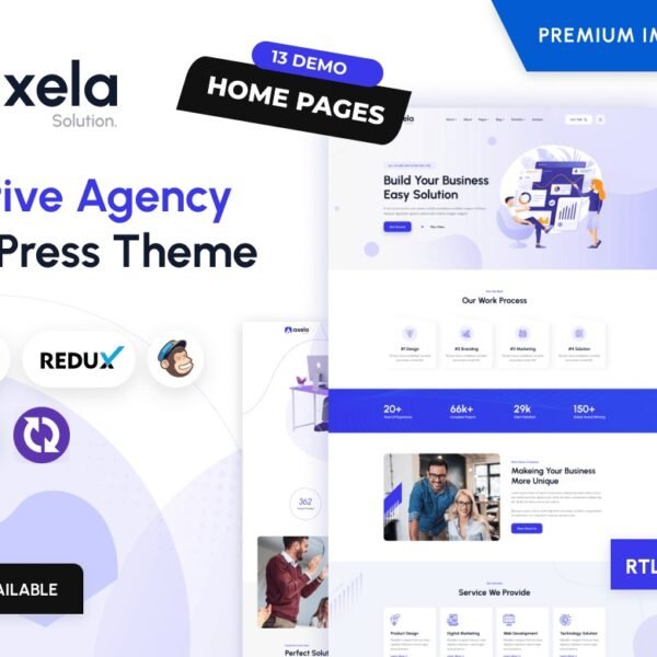 Axela Creative Agency Portfolio WordPress Them