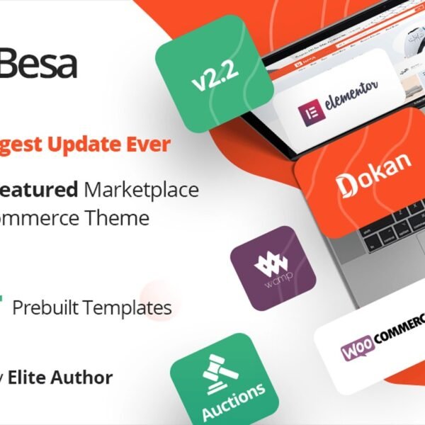 Besa Elementor Marketplace WooCommerce Theme Download