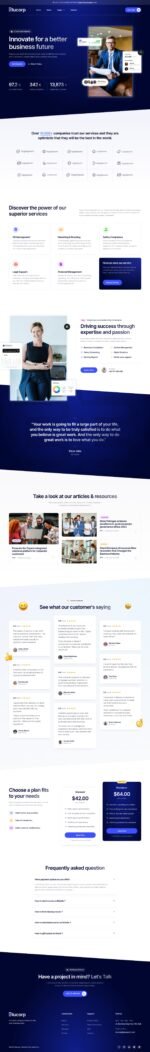 Blucorp Corporate Business Elementor Template Ki Download 2