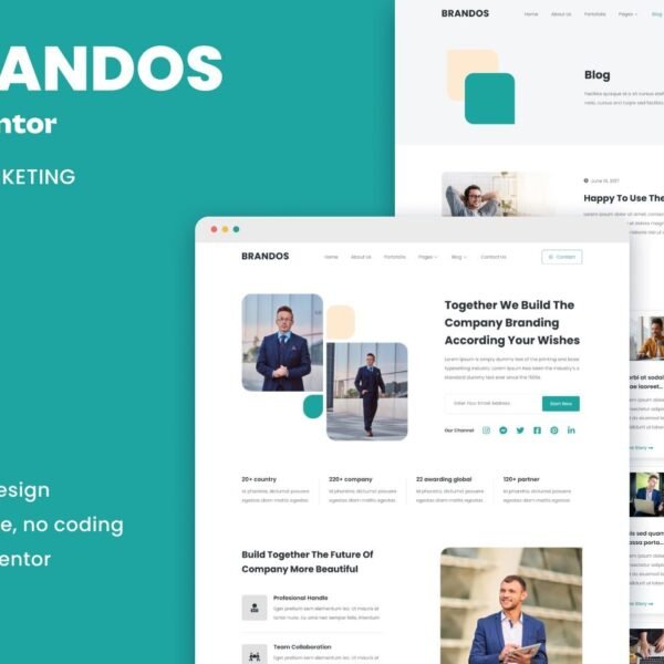 Brandos Digital Marketing Elementor Template Kit Download