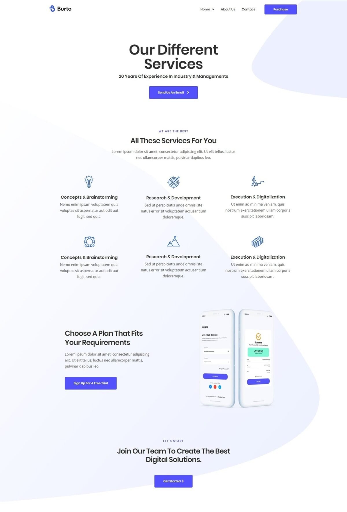 Burto Saas Digital Agency Elementor Template K Download 3