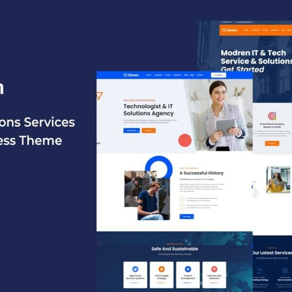 Cloven it Solutions Services Wordpress Theme Download