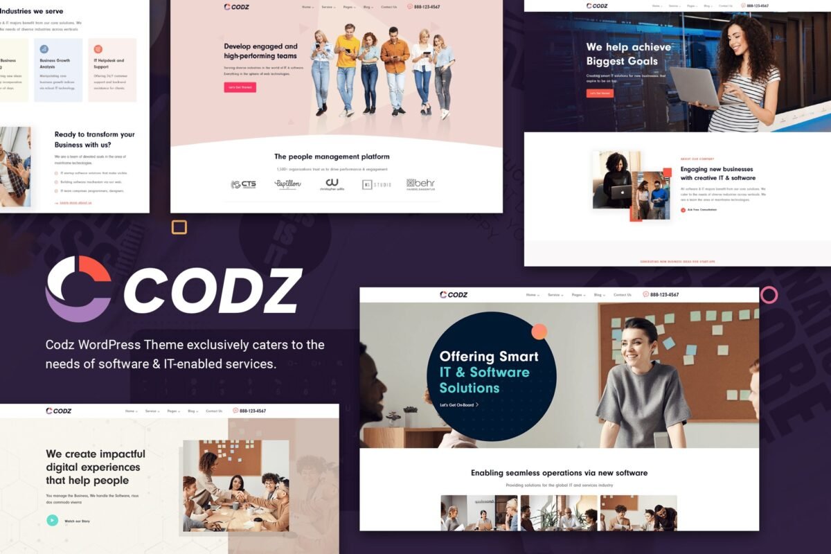 Codz Software IT Services Theme Download