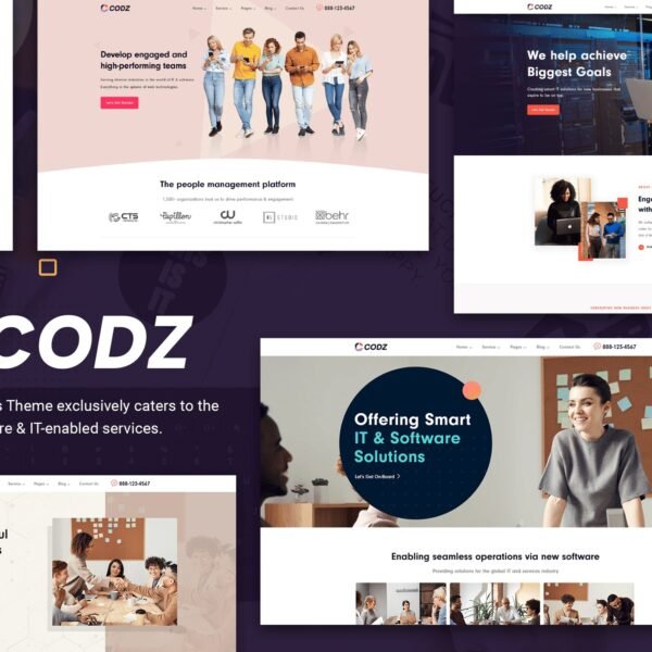 Codz Software IT Services Theme Download