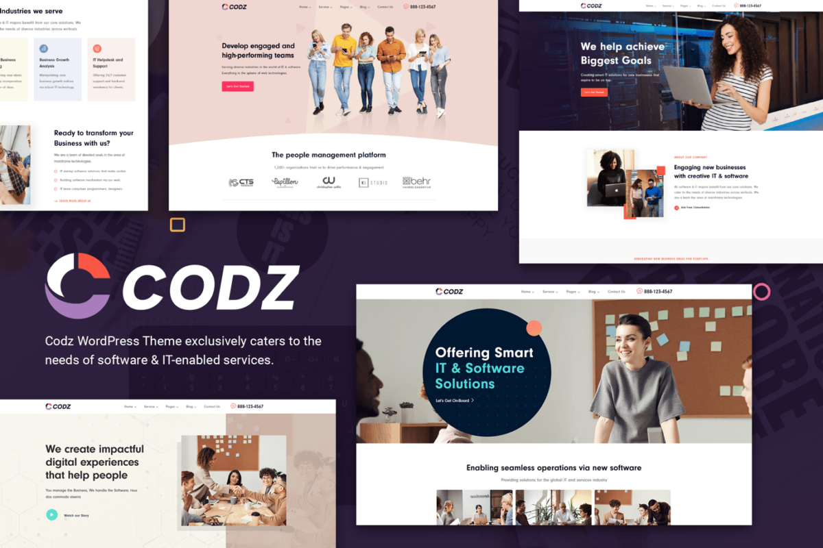 Codz Software and IT Services Theme Download