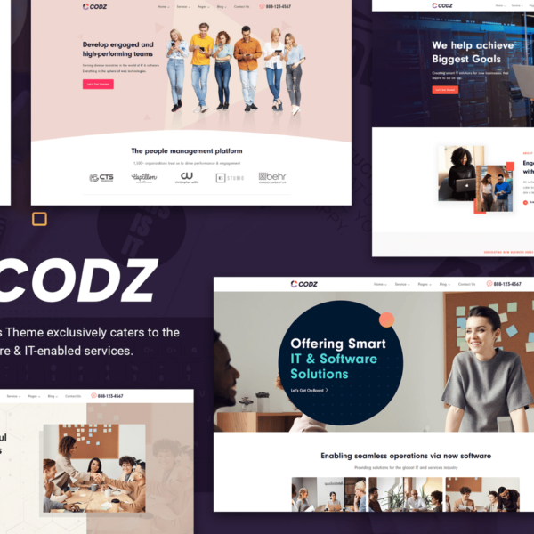 Codz Software and IT Services Theme Download