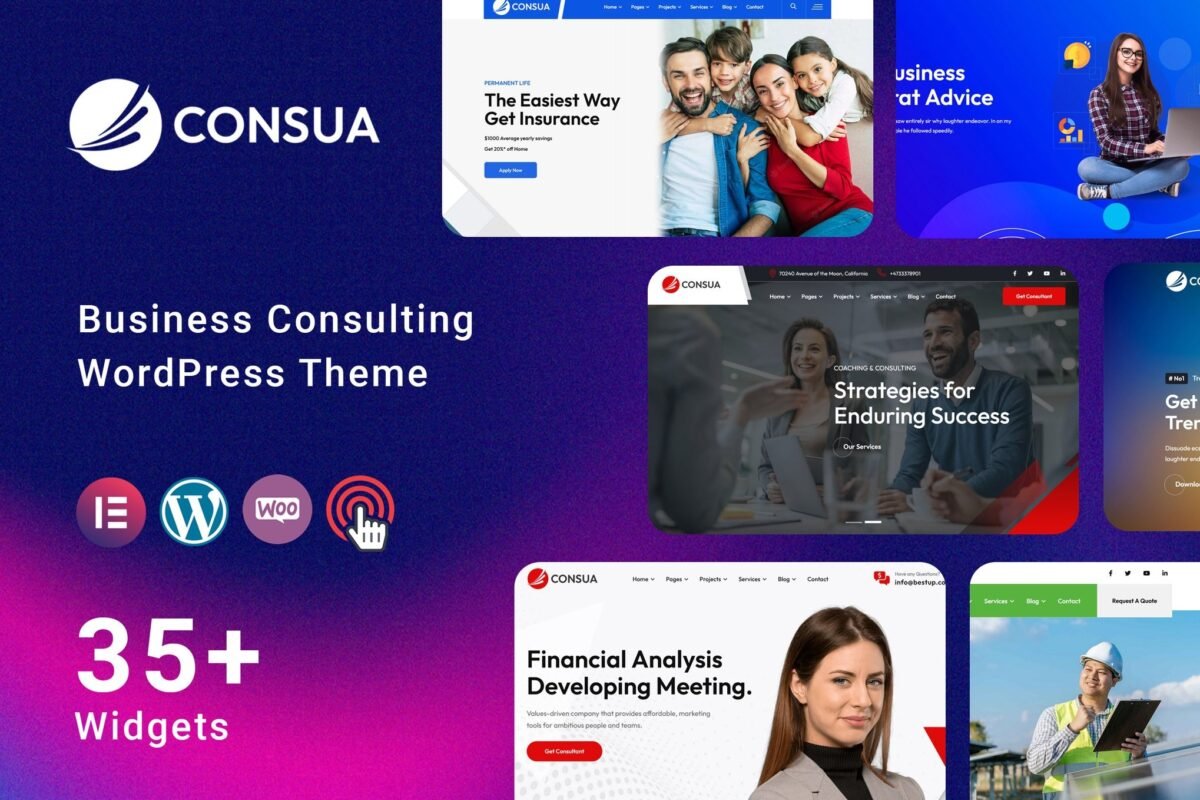 Consua Business Consulting WordPress Theme Download