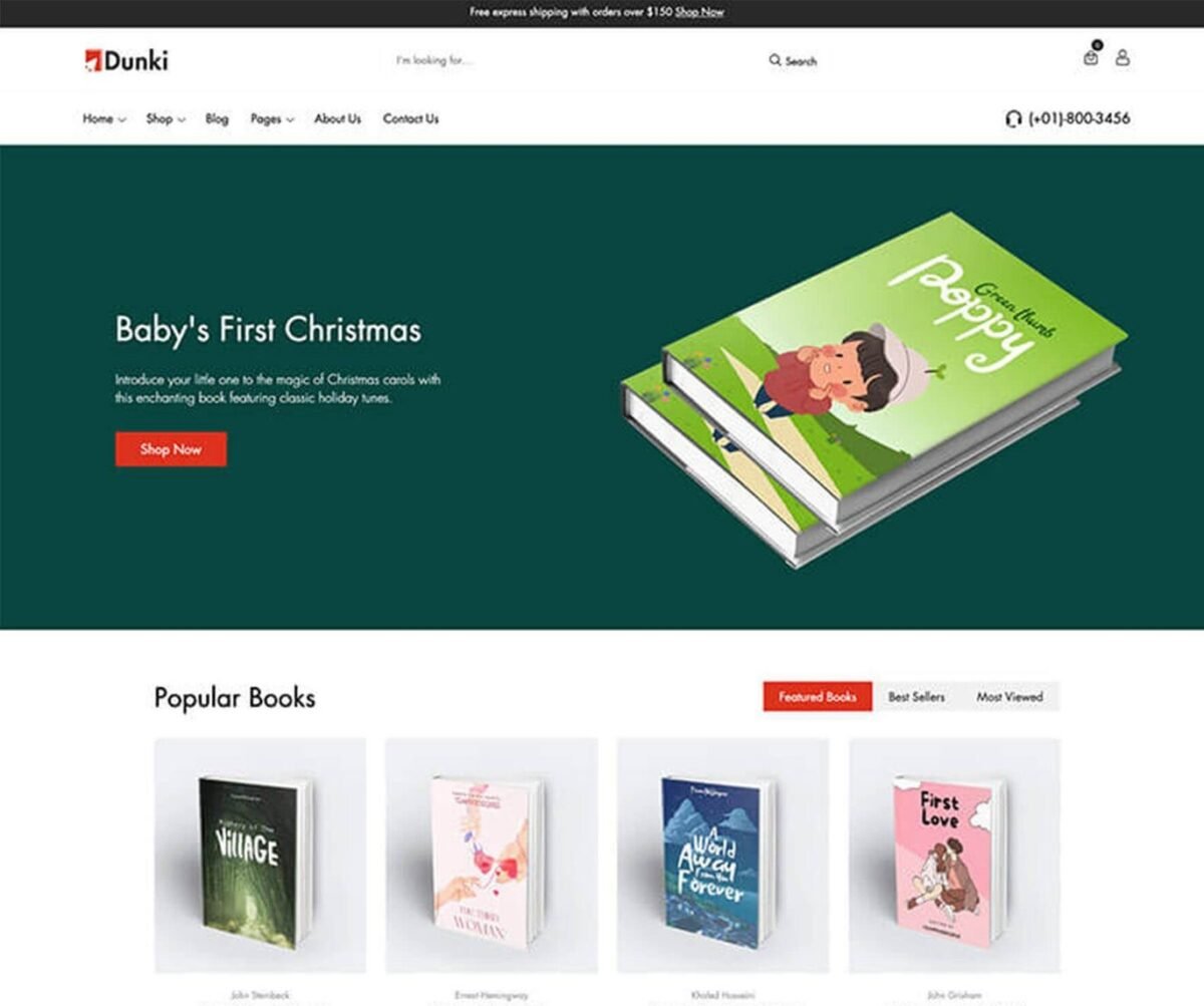 Dunki Book Store Shopify Theme Download 2