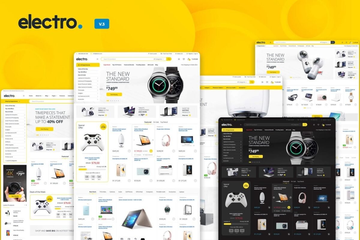 Electro Electronics Store WooCommerce Theme Download