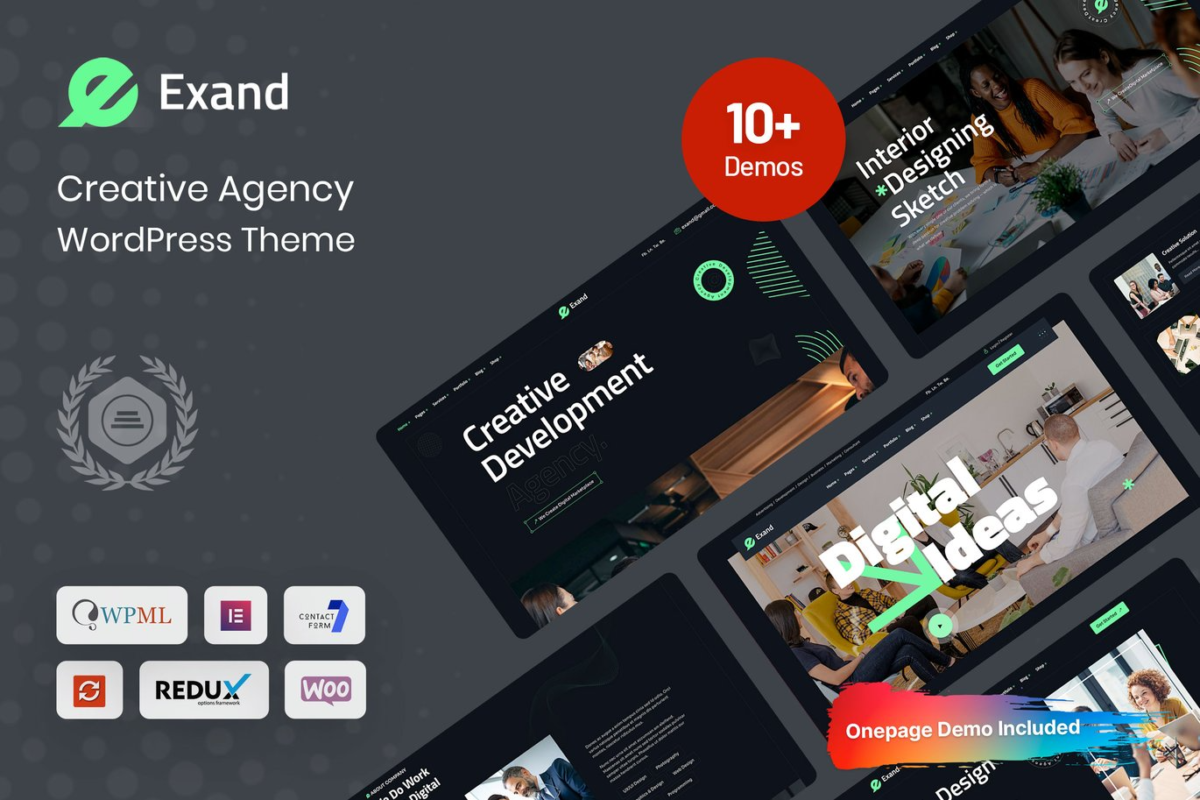 Exand Creative Agency WordPress Theme Download