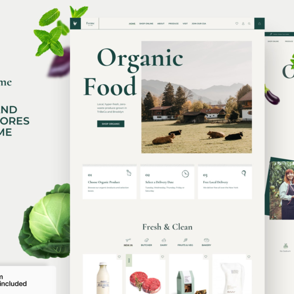 Ferme Food Shop Farm Woocommerce Ecommerce Download