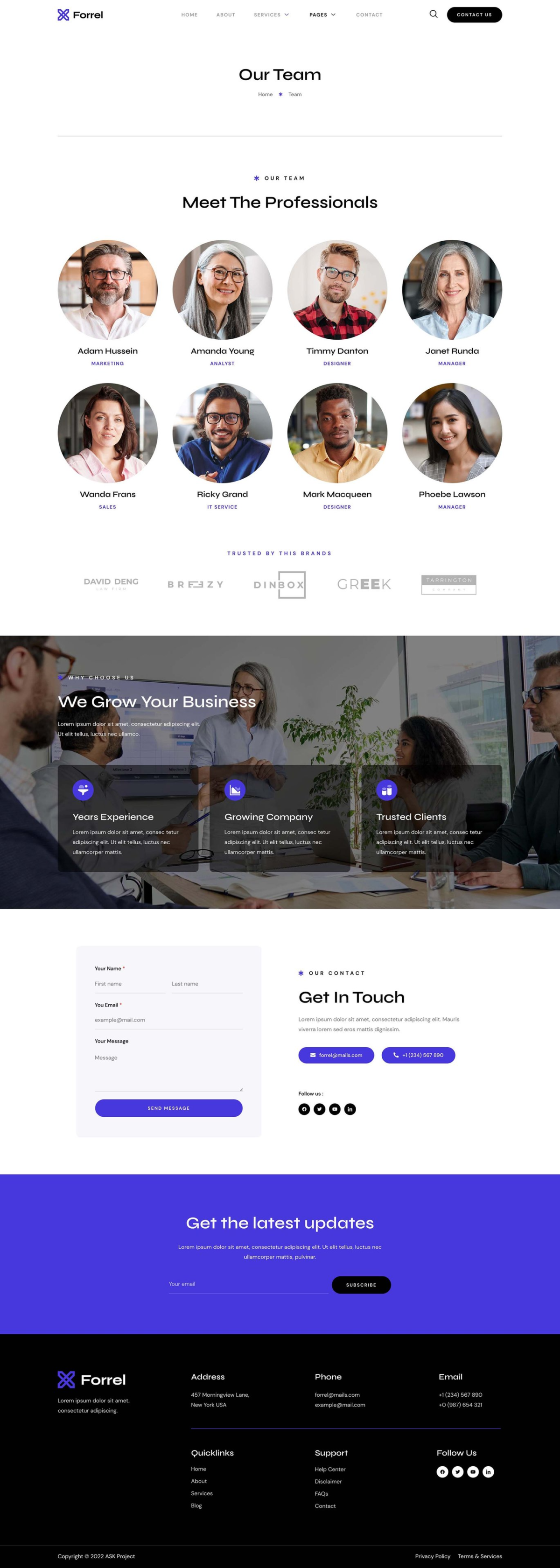 Forrel SEO and Digital Marketing Agency Elementor Template Kit Download