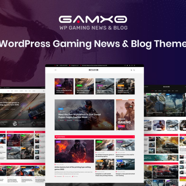 Gamxo WordPress Gaming News & Blog Theme Downloads