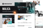 Malica Social Media Marketing Agency Elementor Template Kit Download
