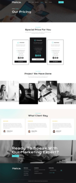 Malica Social Media Marketing Agency Elementor Template Kit Download