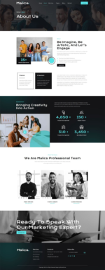 Malica Social Media Marketing Agency Elementor Template Kit Download