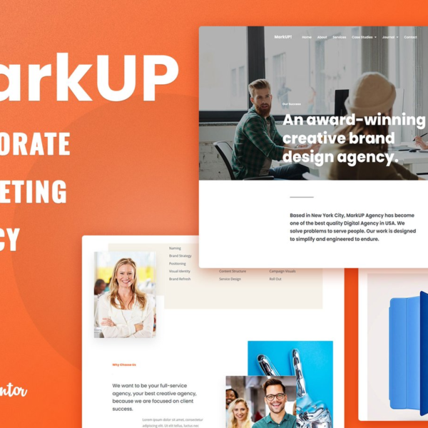 MarkUP Corporate and Marketing Agency Elementor Template Kit Download