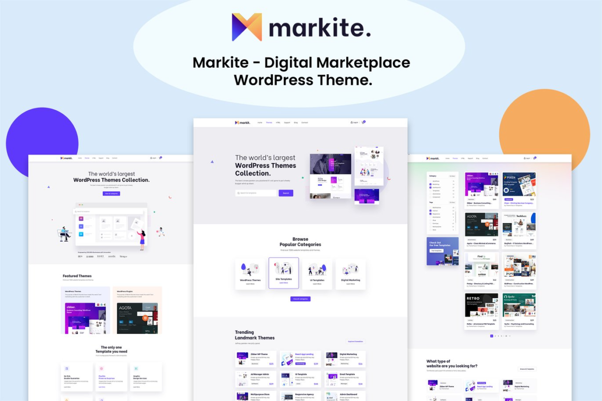 Markite Digital Marketplace WordPress Theme Download