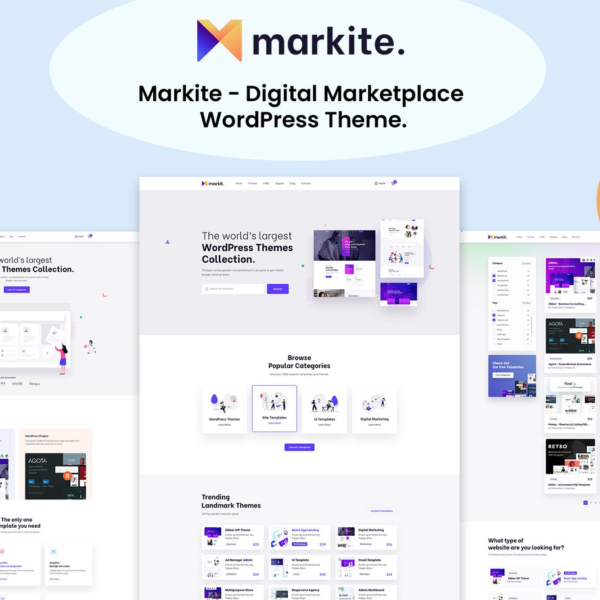 Markite Digital Marketplace WordPress Theme Download