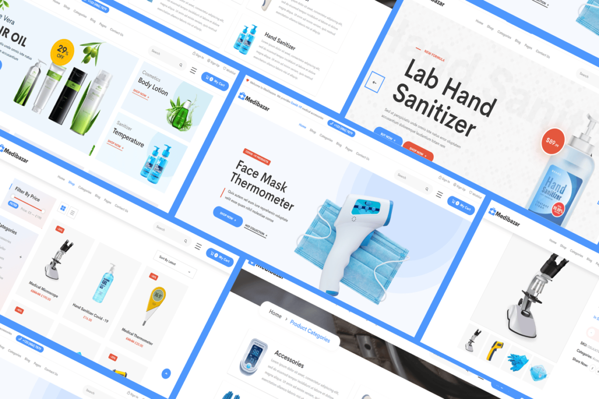 Medibazar Medical Store eCommerce Theme Download