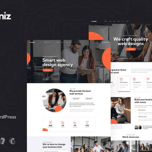 Moniz Web Design Agency WordPress Theme Download