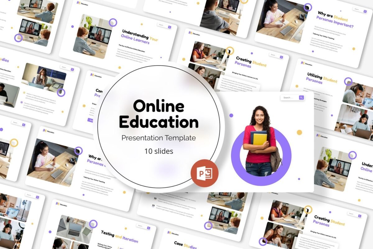 Online Education PowerPoint Presentation Template Download